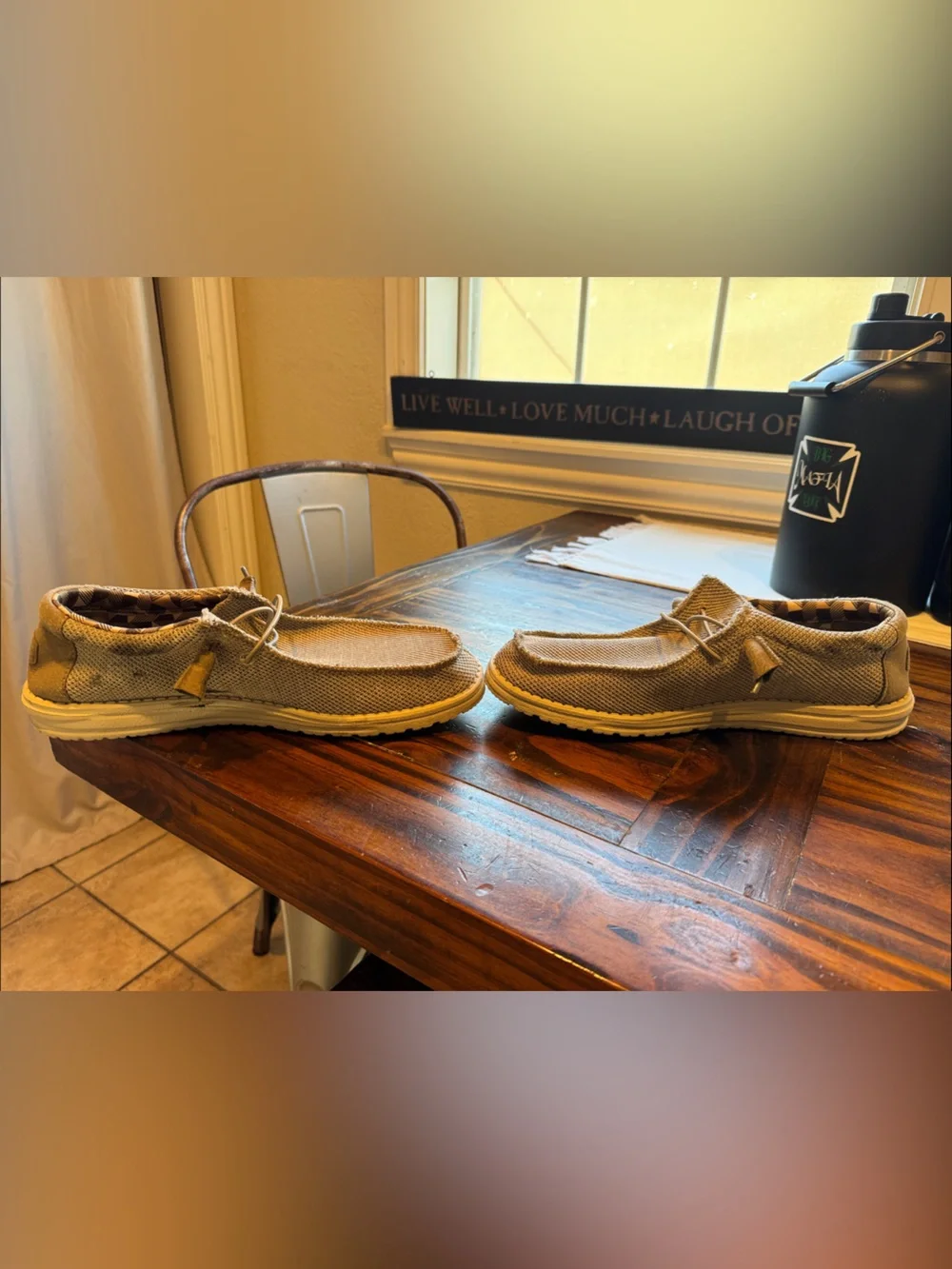 Hey Dude Casual Slip-On Loafers in Tan